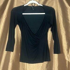 Banana Republic black long sleeve (casual dinner top)